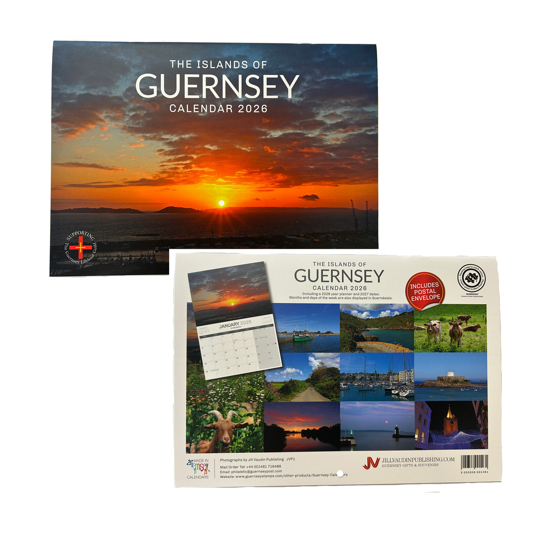 The Islands of Guernsey A4 Calendar 2026